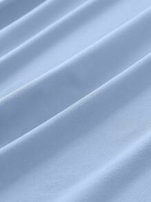 EMERY ROSE 夏季大尺碼女士V領純色短袖休閒T恤