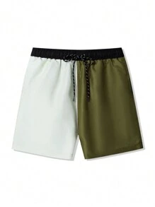 Surfspeed Men Color-Blocked Beach Shorts For Vacation - Multicolor - View 5
