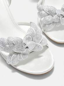 CUCCOO CHICEST Tacones De Aguja Con Punta Redonda Y Decoración De Rhinestone Adecuados Para Fiestas Y Reuniones