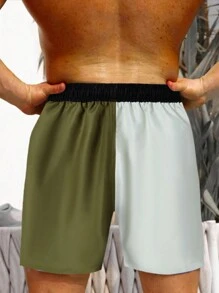 Surfspeed Men Color-Blocked Beach Shorts For Vacation - Multicolor - View 2