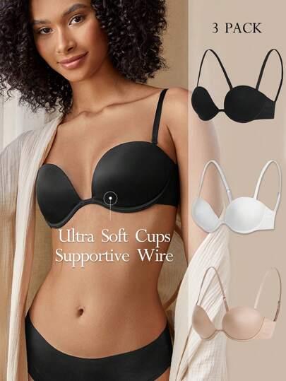 Ocili 纯色带钢圈文胸