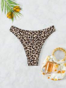 Swim SXY Women's Stylish Summer Beach Leopard Print Bikini Bottoms (Random Print)