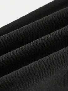 SHEIN Quần dài trơn màu cơ bản cho bé gái kèm váy - màu đen - Xem 9