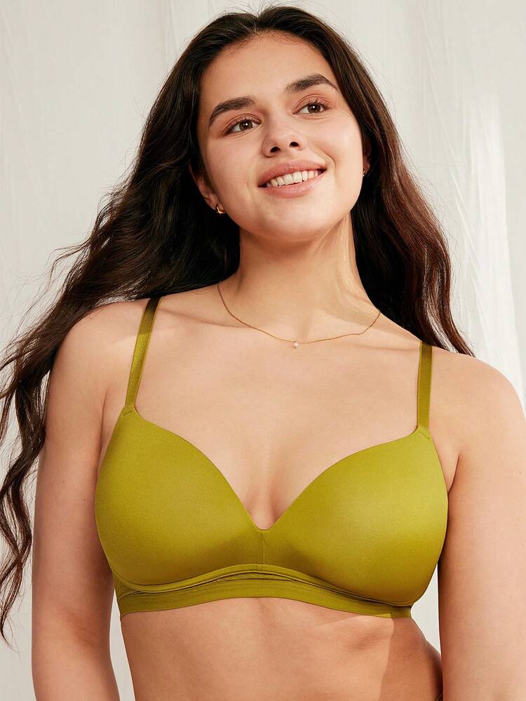 Soutien-gorge de T-shirt Push Up Respirant sans Couture Mesh Dream Curve Silencieux+