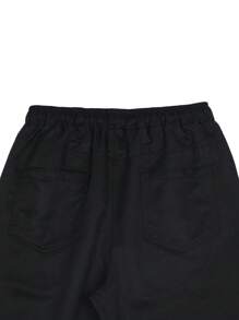 Manfinity Homme Men's Loose Fit Drawstring Waist Carrot Pants