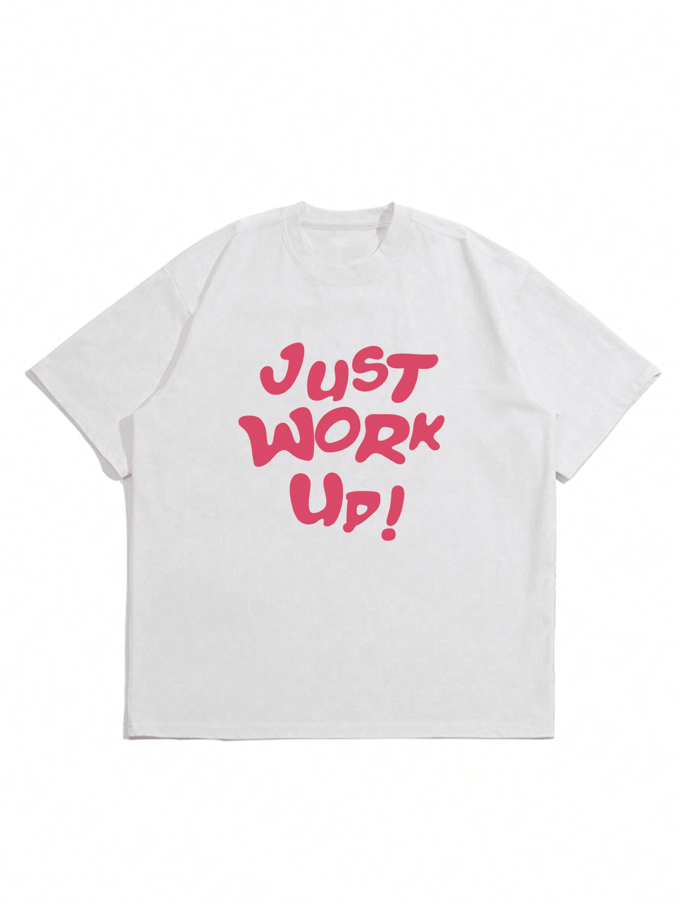 Men's Slogan Printed Drop Shoulder Short Sleeve T-Shirt