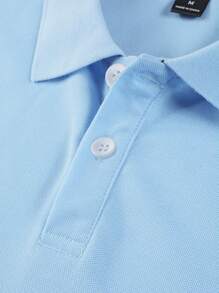 Manfinity Homme Men Short-Sleeved Casual Polo Shirt For Summer - Multicolor - View 3