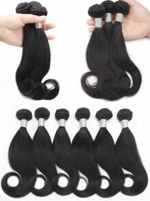 6 Pcs Octopus Tail Curly Bundles Natural Black Virgin Human Hair Bundles 8-14 Inch Natural Weave Bundles Weft Hair Extension Cheap For Women