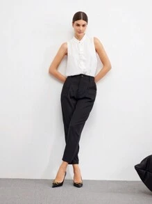 CUCCOO BIZCHIC 女士尖头高跟鞋，细高跟，金属装饰，适合日常穿着度假鞋夏季促销优雅基础款商务休闲商务时尚圣诞派对秋季新年假期 - 黑色 - 查看 5