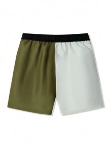 Surfspeed Men Color-Blocked Beach Shorts For Vacation - Multicolor - View 8