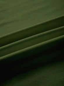 Calvaya 夏季大碼女士休閒短袖T卹，印有長頸鹿圖案 - 軍綠色 - 查看 3