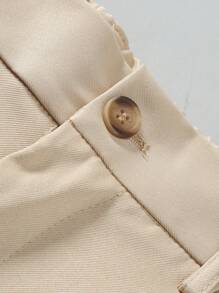 Claim Dot 男士時尚純色寬鬆直筒休閒褲