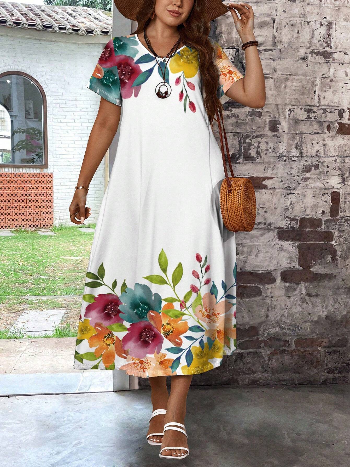 Chemise Oversize En Mélange Soie à Motif Floral - Taille XL, Fabriquée En Italie, Manches Longues