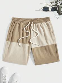 Manfinity Homme 男士休閒寬鬆織短褲 - 彩色 - 查看 1