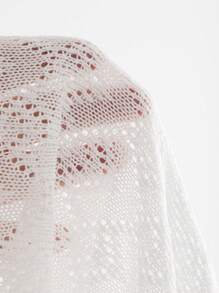 FRIFUL 女性時尚純色中空長袖T恤