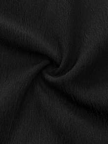 Plus Size Solid Color Casual Everyday Strap Jumpsuits, Black Minimalist, For Spring / Summer - Black - View 6