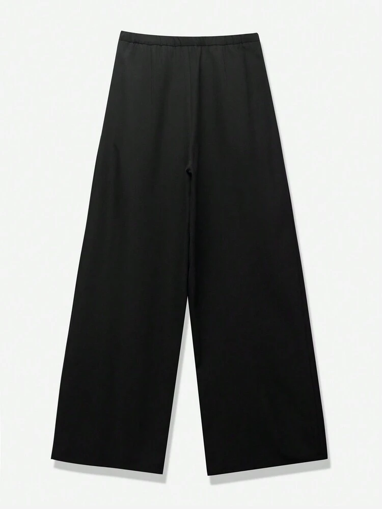 Women Solid Loose Fit Summer Casual Long Pants