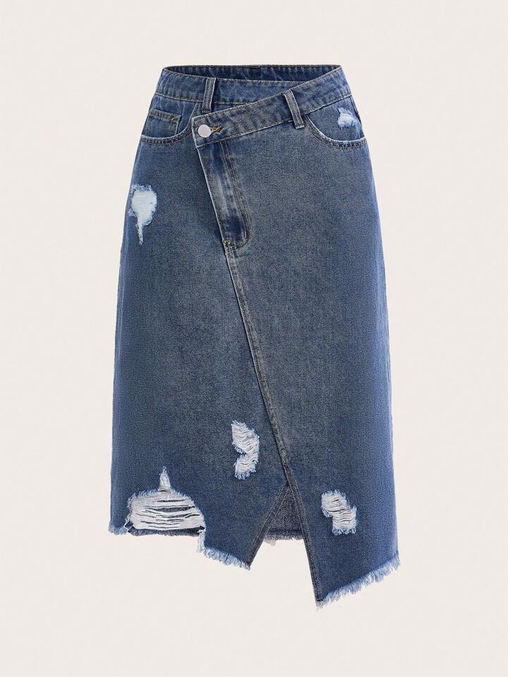 ★E.B.M★ Destroyed denim skirt EMO5DSK020 0400021104315?wid=830&hei=1106