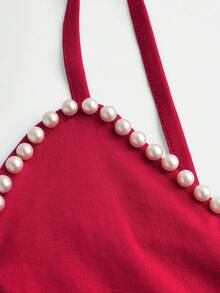 SHEIN Cô gái Tween In Trái tim Áo ba lỗ Áo Và Quần loe Bộ - Nhiều màu - Xem 5