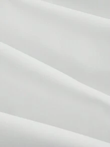 SHEIN MOD Vestido de tirantes finos con pliegues en forma de A, sencillo y de verano para mujer - Blanco - Ver 3