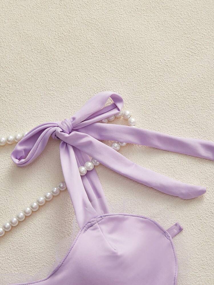 Women's Sexy Mesh Splice Lingerie Set