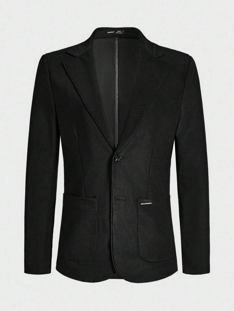 Easy Care 4-Way Stretch Knit Business Blazer For Men, For Fall Winter