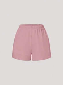 Cozy Pixies Bebé niño Shorts con camiseta de color combinado con parche con bolsillo - Rosa vieja - Ver 3