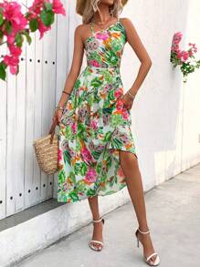 Breezaya Women Holiday Style Printed Camisole Dress - Multicolor - View 3