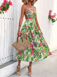 Breezaya Women Holiday Style Printed Camisole Dress - Multicolor - View 5