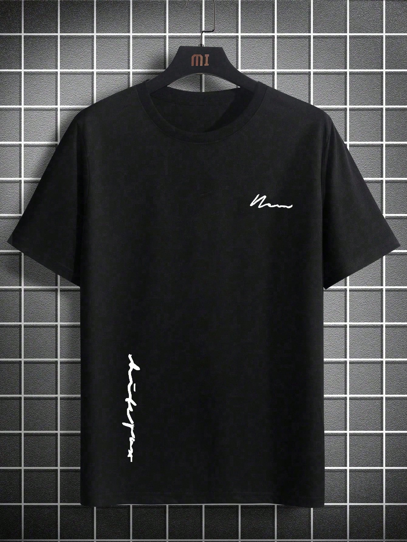 Men Letter Graphic Tee