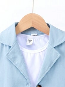 Cô gái trẻ Mexico Bộ đồ vải lanh ngày trẻ em ngắn tay và quần short thường ngày cho mùa hè - Màu Hồng Tươi - Xem 5