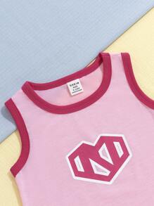 بدلة نسائية عصرية بدون أكمام وخيوط محبوكة للصيف وتتضمن التنورة والرداء: 3 قطع لزي الرضيعة بطراز الأبطال الصغيرة الأنيقة. - وردي - مشاهدة 6