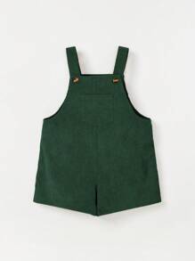 Cozy Pixies 嬰兒男童翻領長袖上衣搭配吊帶短褲2件套裝 - 綠色 - 查看 11