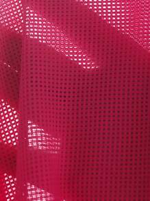 Easithlete Women 3D Letter Print Mesh Sports T-Shirt Gym Top