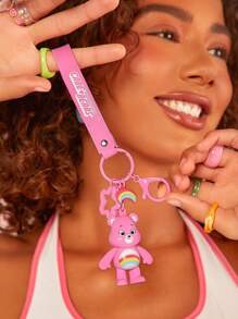 SHEIN X Care Bears Llavero y colgante de bolso con diseño 3D de Cheer Bear como regalo