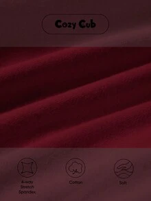 Cozy Pixies Em bé Con trai 3pcs Sọc Đứng cổ áo Tay áo dài Áo , Trở viền Quần & Cổ chữ V Khối màu Áo len Mở Bộ - Nhiều màu - Xem 3