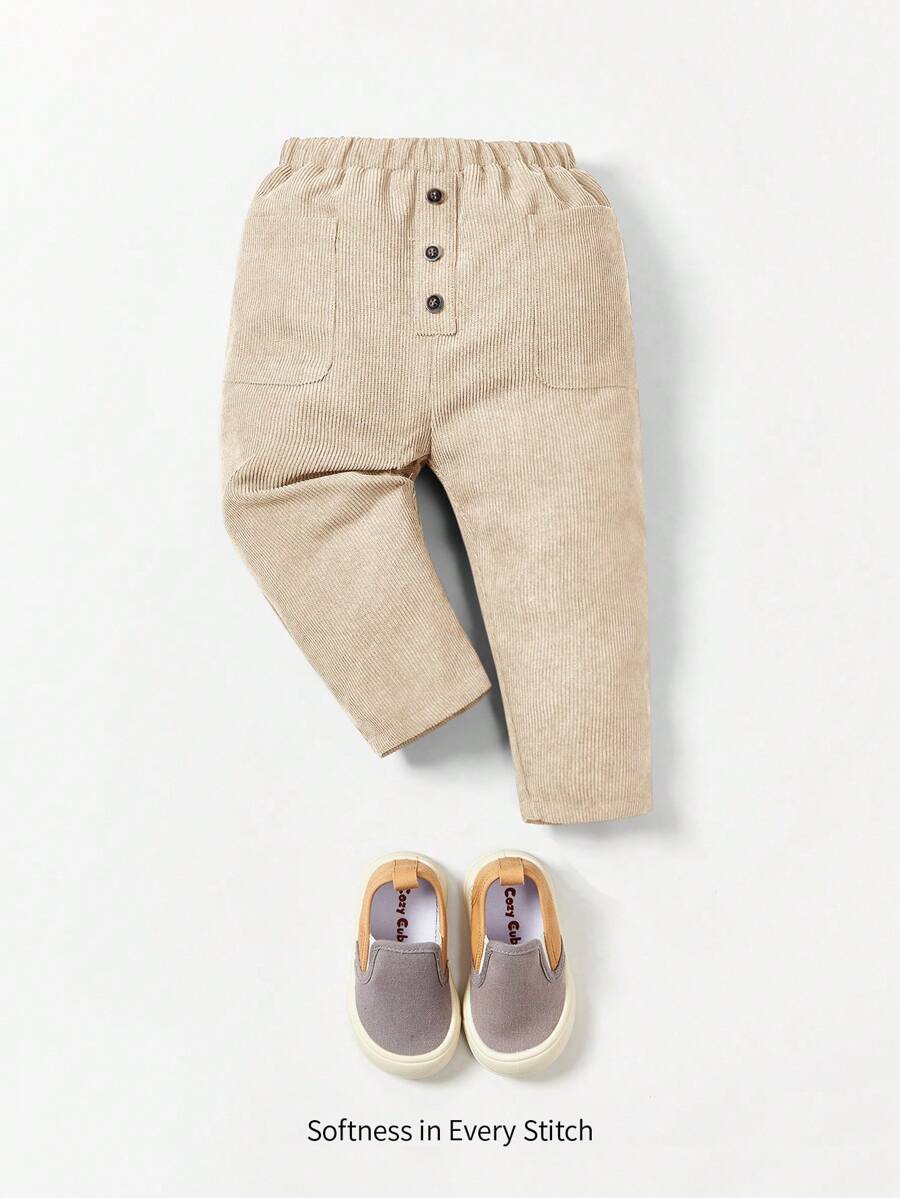 Cozy Pixies Comodi Pantaloni Casual A Gamba Dritta Per Neonati