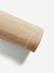 Cozy Pixies Đứa bé trai 2 Miếng Vừa Khít Bộ mặc nhà Với Gấu Hoạt hình In Vòng cổ Áo thun Và Dài Quần Với Rib Cổ tay áo - Màu Khaki - Xem 5