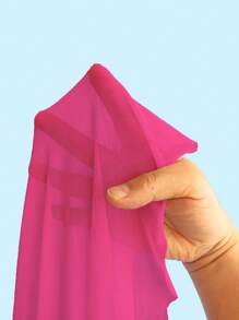 Swim Lushoire Tapa de la playa de talla grande de unicolor para el verano con tela transparente y alta abertura en el costado