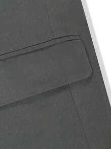 Manfinity Mode Men Solid Color Formal Occasion Business Casual Suit - Dark Grey - View 6