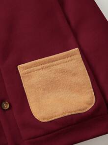 Cozy Pixies Em bé Con trai 3pcs Sọc Đứng cổ áo Tay áo dài Áo , Trở viền Quần & Cổ chữ V Khối màu Áo len Mở Bộ - Nhiều màu - Xem 12