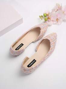 Fashionable Women Spring And Autumn Pointed-Toe Slip-On Shallow Flat Shoes With Hollow-Out Design, Comfortable And Slip-Resistant For Work, Parties, Shopping, Students With An Elegant And Elegant Style - Multicolor - View 4