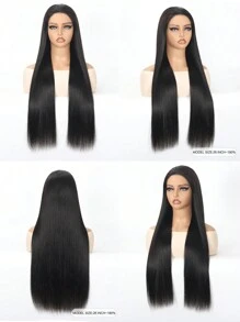 TrueHD Wear Go Glueless Breathable Air Wig Pre-Cut HD Lace Closure Wig Brazilian Straight Human Hair Wigs For Women 5x5 Closure Wig - SNatural - View 2