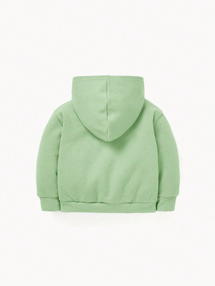 Baby Boy 2pcs Dinosaur Print Kangaroo Pocket Sweatshirt