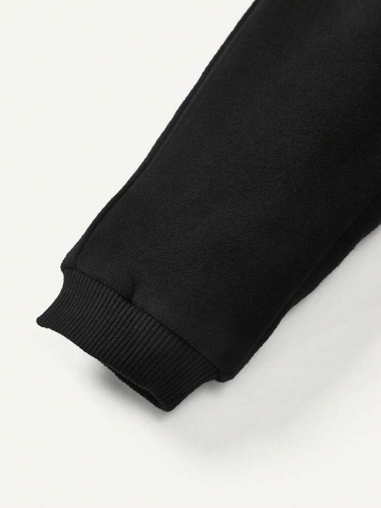 Baby Boy Letter Graphic Sweatshirt & Sweatpants