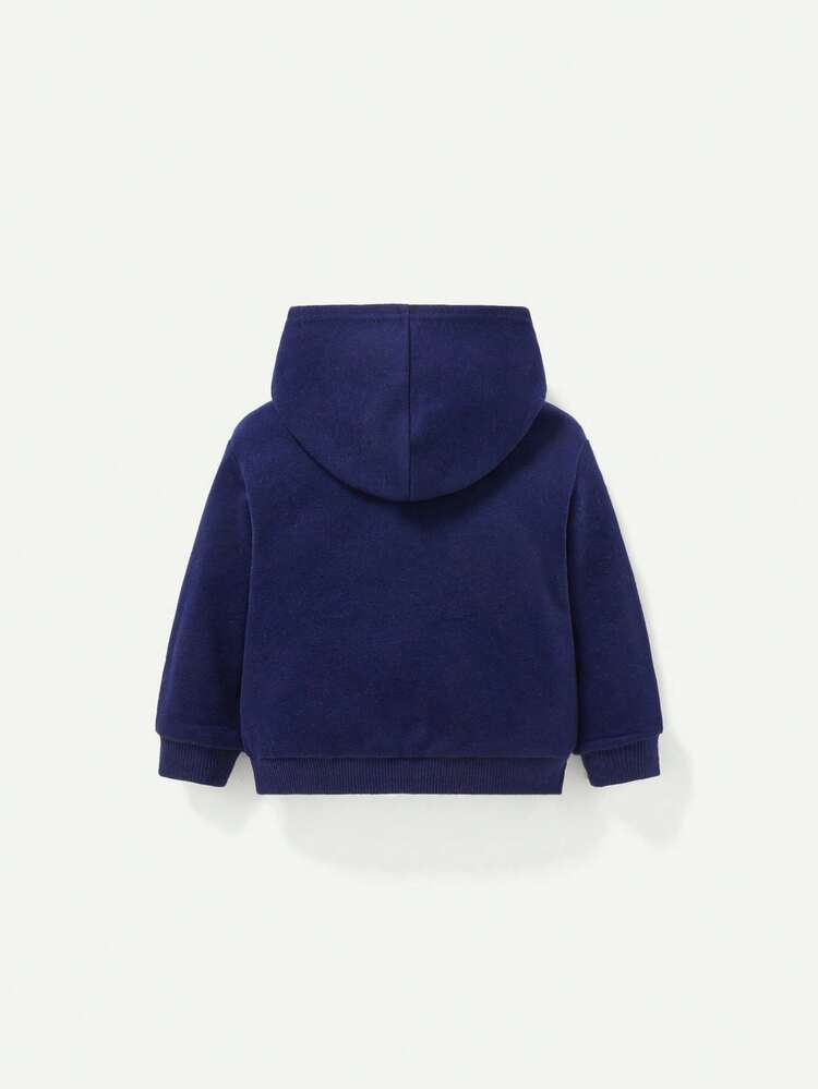 Baby Boy Letter Graphic Patch Detail Sweatshirt