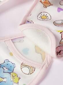 SHEIN X Care Bears Waterproof Anti-Oil Baby Bibs, Feeding Clothing, Burp Cloths, Suitable For Dining, Drawing, Outdoor Activities