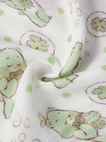 SHEIN X Care Bears 5件套天然竹纤维婴儿拍嗝巾、洗脸巾、多用途棉布巾 30*30cm 礼品[Oeko-Tex认证] - 彩色 - 查看 10