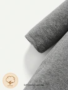 Cozy Pixies Newborn Baby Boy Solid Zip Front Jumpsuit & Hat - Dark Grey - View 3