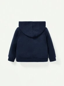 Cozy Pixies Baby Boy Letter Graphic Sweatshirt - Royal Blue - View 2